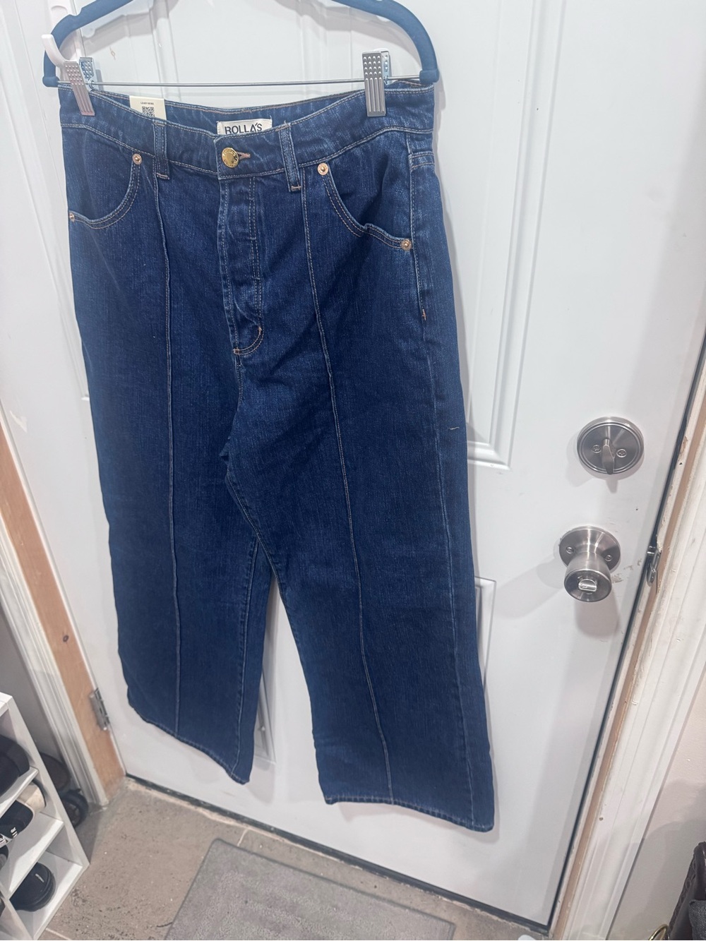 ROLLA'S Dark Blue sailor high rise Wide-Leg Jeans size 31